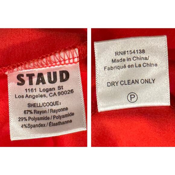 STAUD Dolce Cut Out Ponte Maxi Dress Size Large - Picture 11 of 13